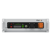 Close-up of Pytes V5 Solar Battery Bank Setup 600Ah